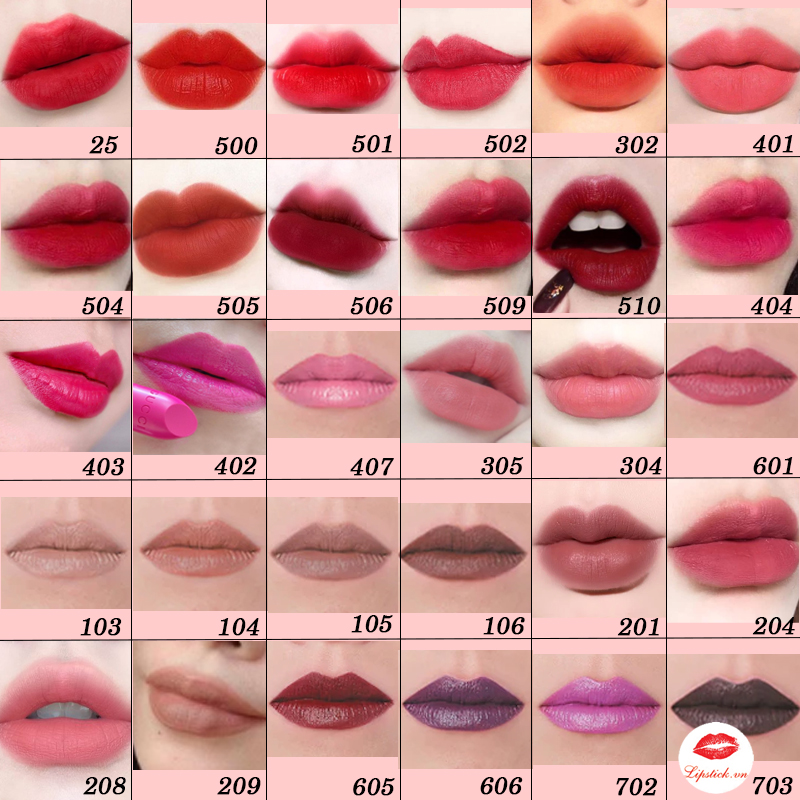 Bảng son Gucci có tới 64 màu